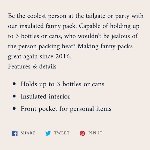 Foster & Rye Insulated Tailgating Fanny Pack - Picture 3 of 7